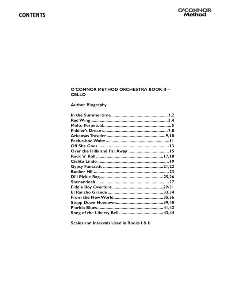 O'Connor Method for Orchestra - Book II - Cello Part - Image 2