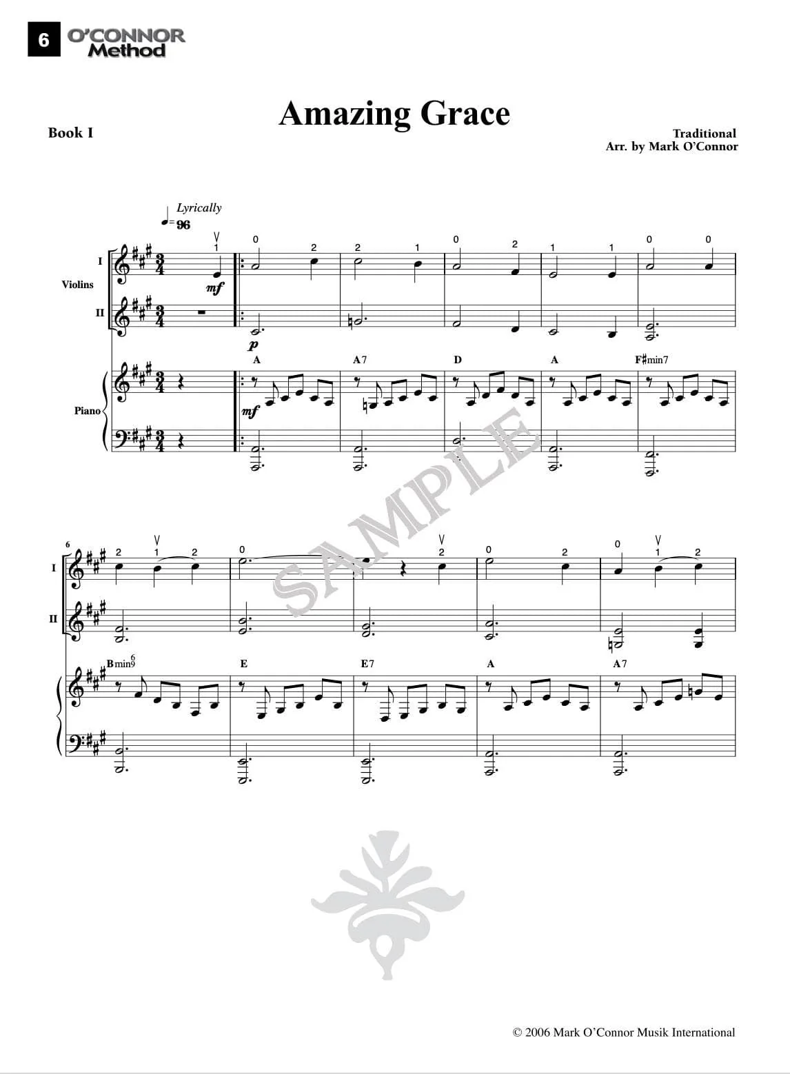 O'Connor Violin Method Book I - Piano Accompaniment - Digital Download - Image 3