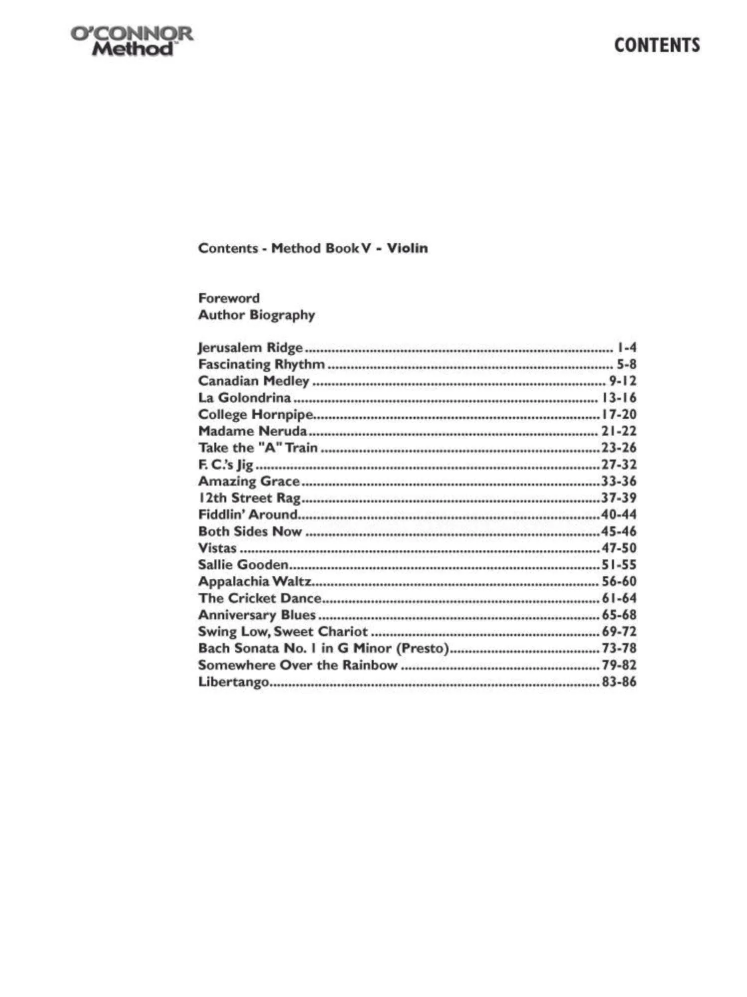 O'Connor Violin Method Book V - Digital Download - Image 2