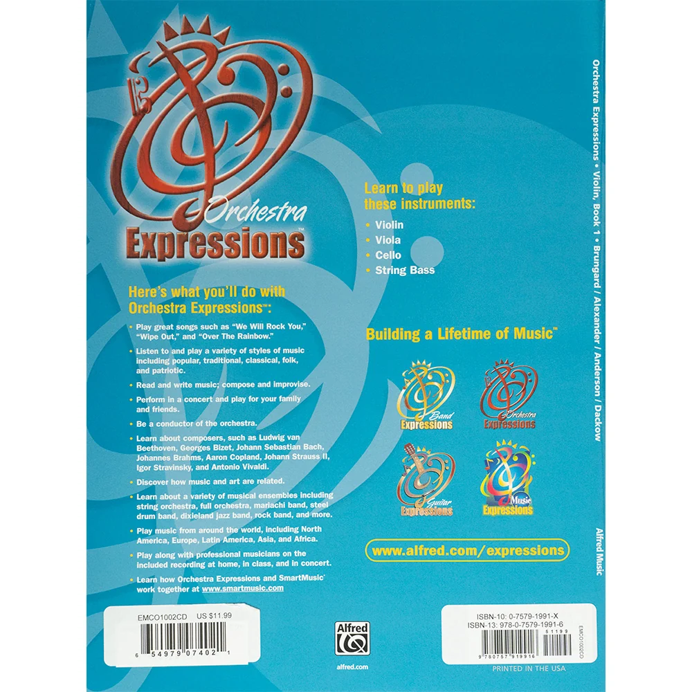 Orchestra Expressions Book 1, Violin Book and CD By Kathleen Brungard and Gerald E Anderson Published by Alfred Music Publishing - Image 2