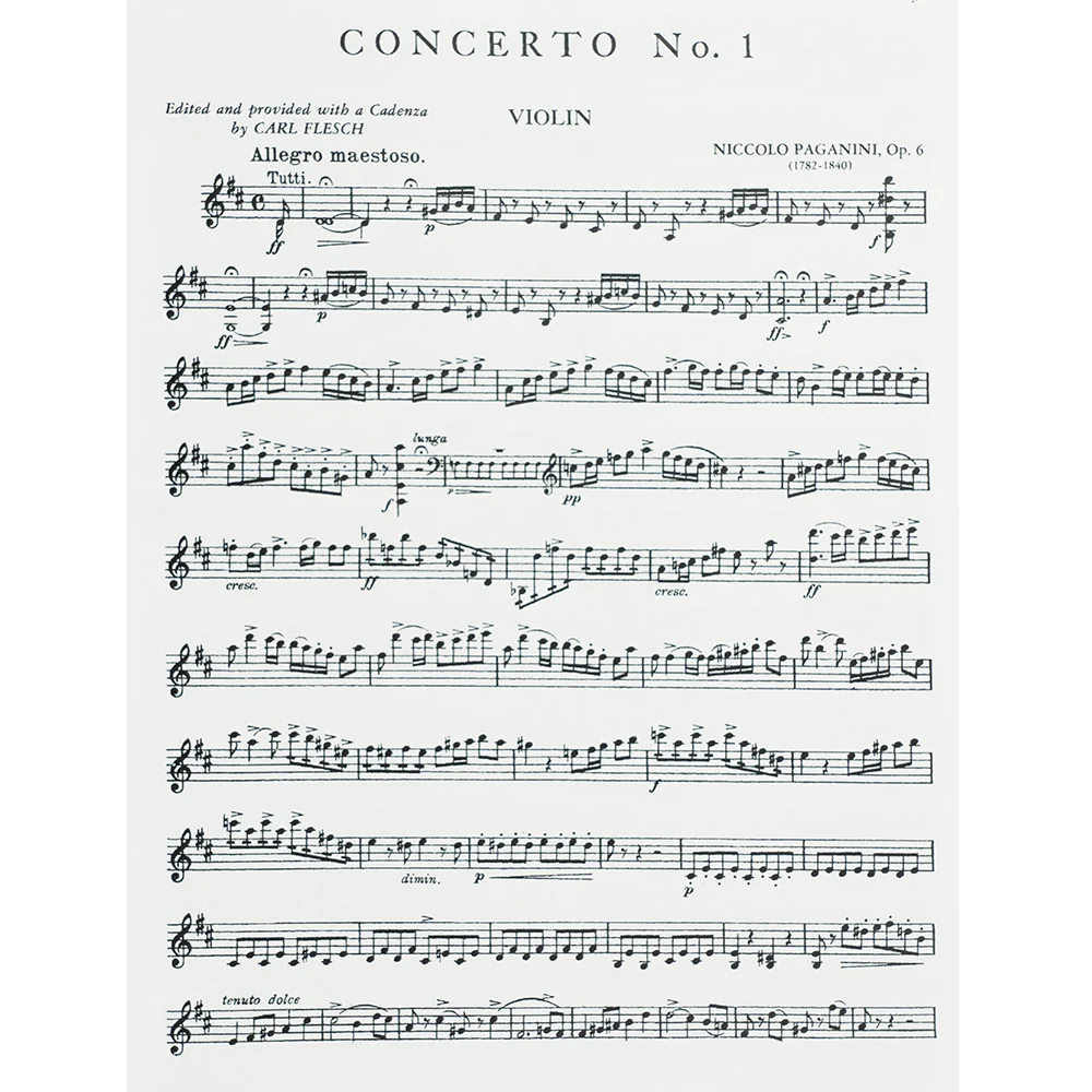 Paganini Violin Concerto No.1 Op. 6 arr. Carl Flesch - Image 3