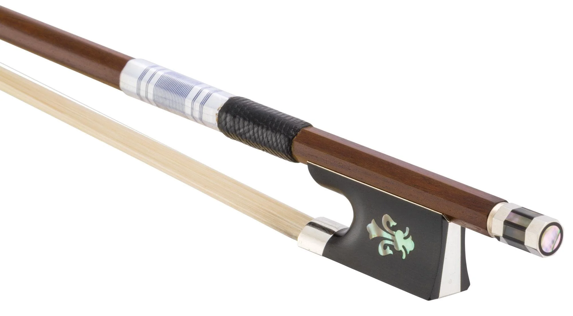 Fleur-de-lis Pernambuco Violin Bow Silver - Image 3