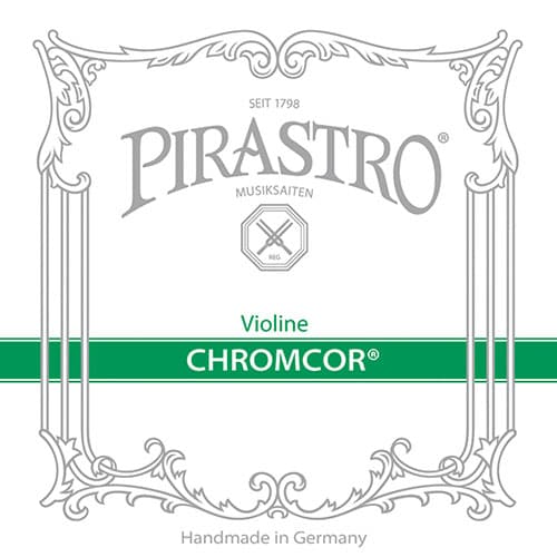 Pirastro Chromcor Violin String Set - 4/4 Size - Medium Gauge - Ball End