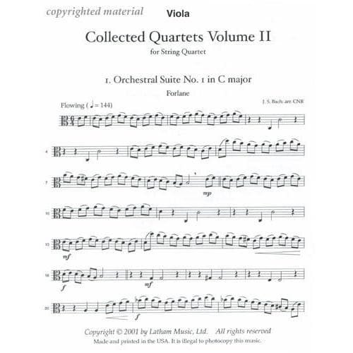 Rabinowitz, Carole Neuen -Collected Quartets, Volume 2 - for String Quartet - Latham Music Enterprise - Image 4