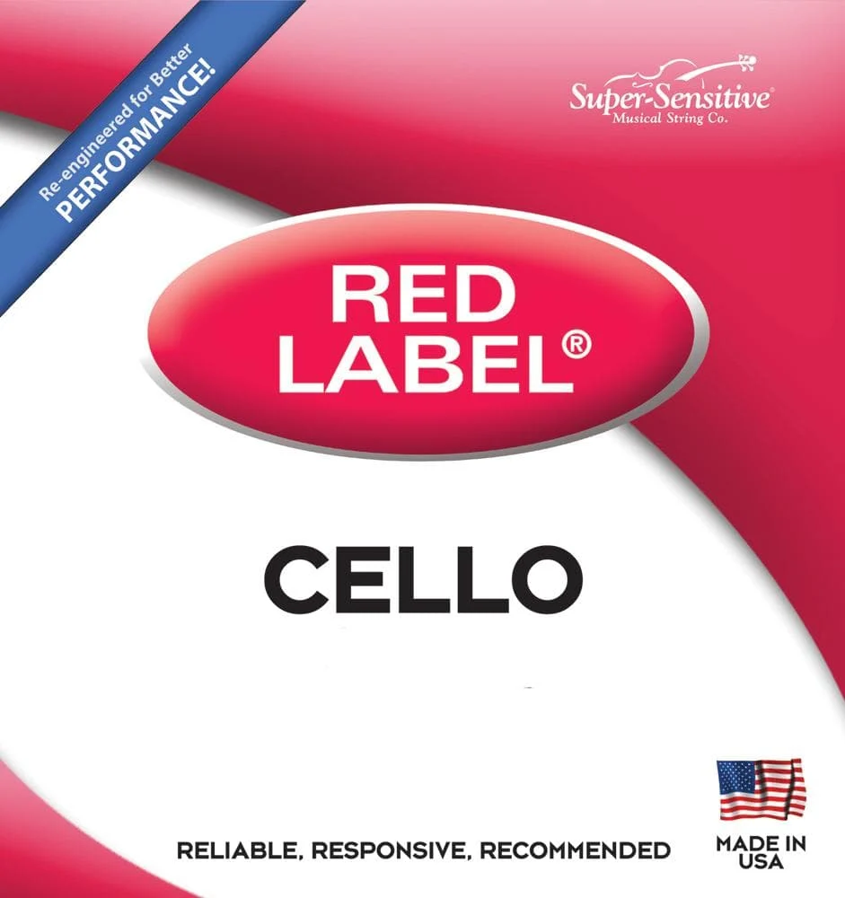 Super-Sensitive Red Label Cello A String - Image 3