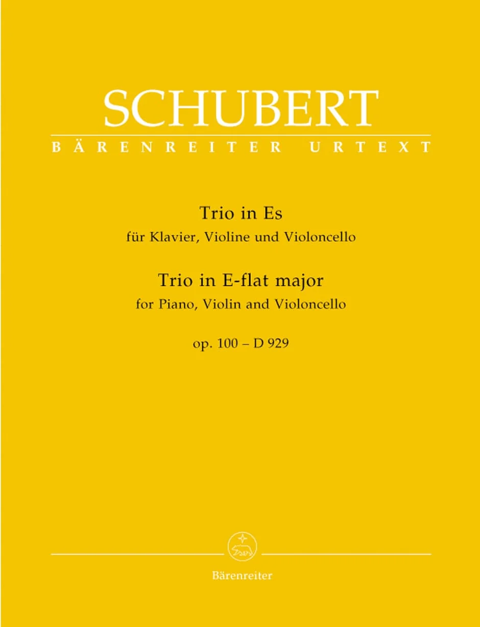 Schubert, Franz - Piano Trio No 2 in E-flat, Op 100, D 929 URTEXT Published by Barenreiter