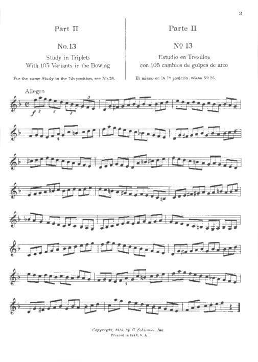 Sevcik, Otakar - School of Bowing Technic, Opus 2, Part 2 - for Violin - G Schirmer - Image 2