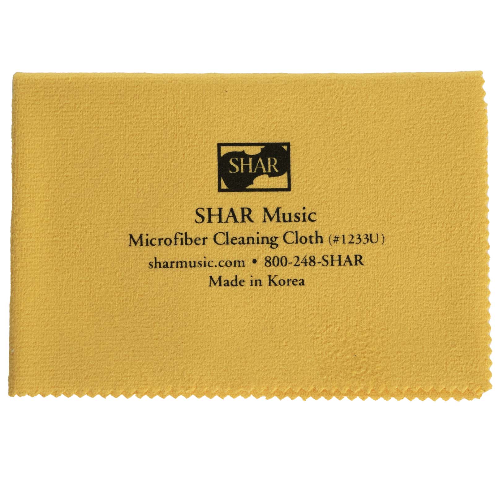 Shar Music® Micropourous Super Cleaning Cloth - Untreated/Yellow - Image 2