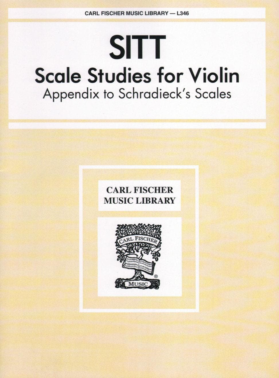 Sitt, Hans - Scale Studies For Violin Published by Carl Fischer