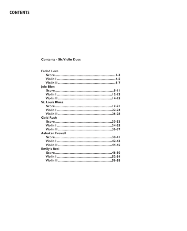 Six Violin Duos - arranged by Mark O'Connor - Digital Download - Image 4