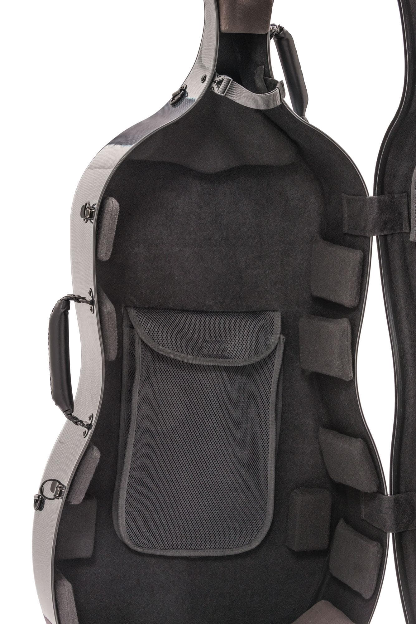 SL Montagnana Carbon Hybrid Cello Case Silver Grey - Image 11