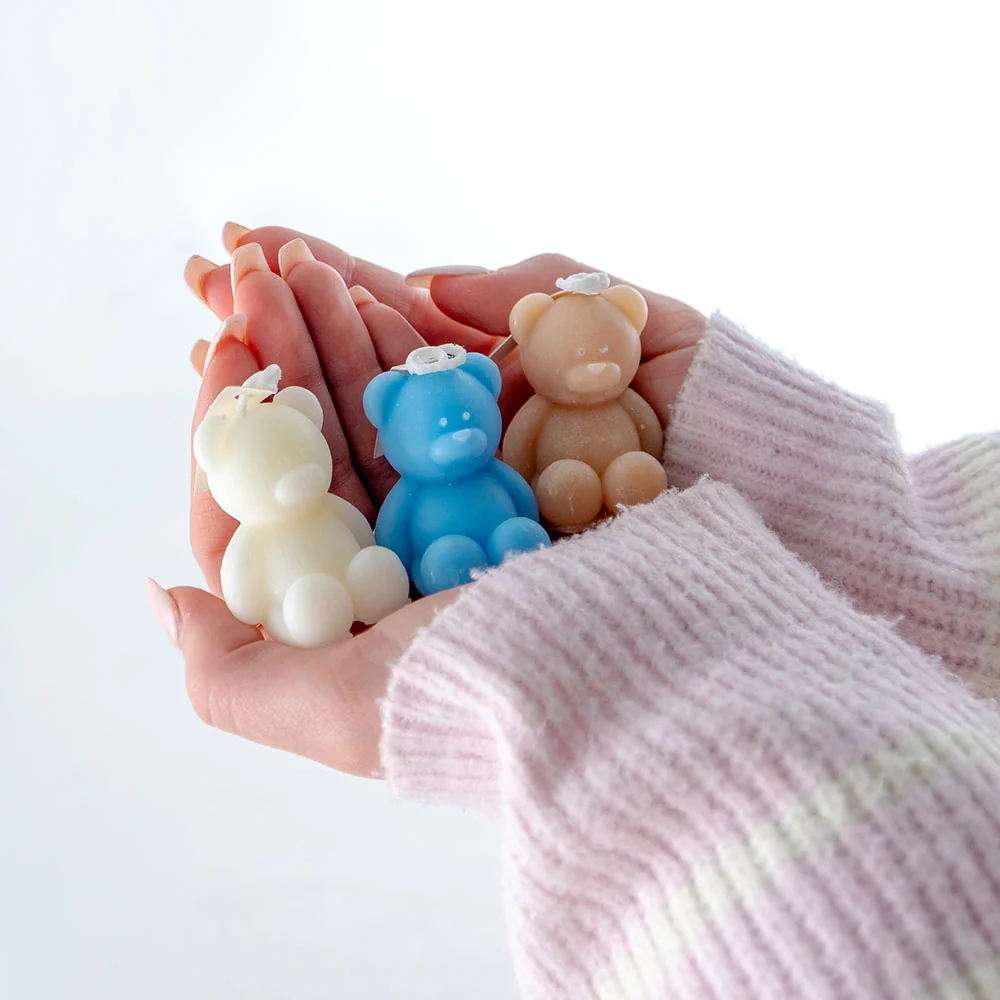 Small Scented Bear Candle Gift - Assorted Color