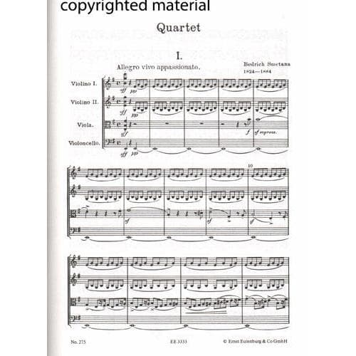 Smetana, Bed?ich - Quartet No 1 in e minor From My Life Eulenburg Edition Published by Schott Music - Image 3
