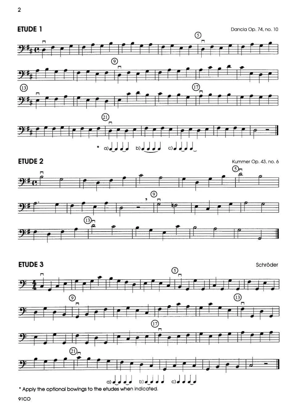 Solos and Etudes, Book 2, Cello By Gerald E Anderson Edited by Robert Frost Published by Neil A Kjos Music Company - Image 3