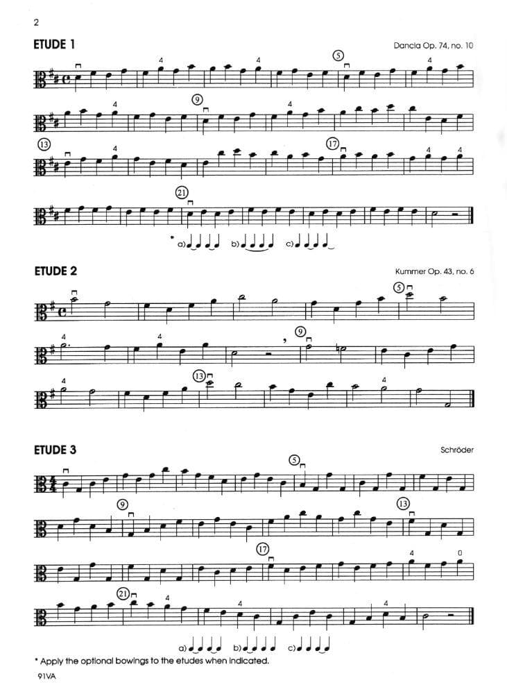 Solos and Etudes, Book 2, Viola By Gerald E Anderson Edited by Robert Frost Published by Neil A Kjos Music Company - Image 2