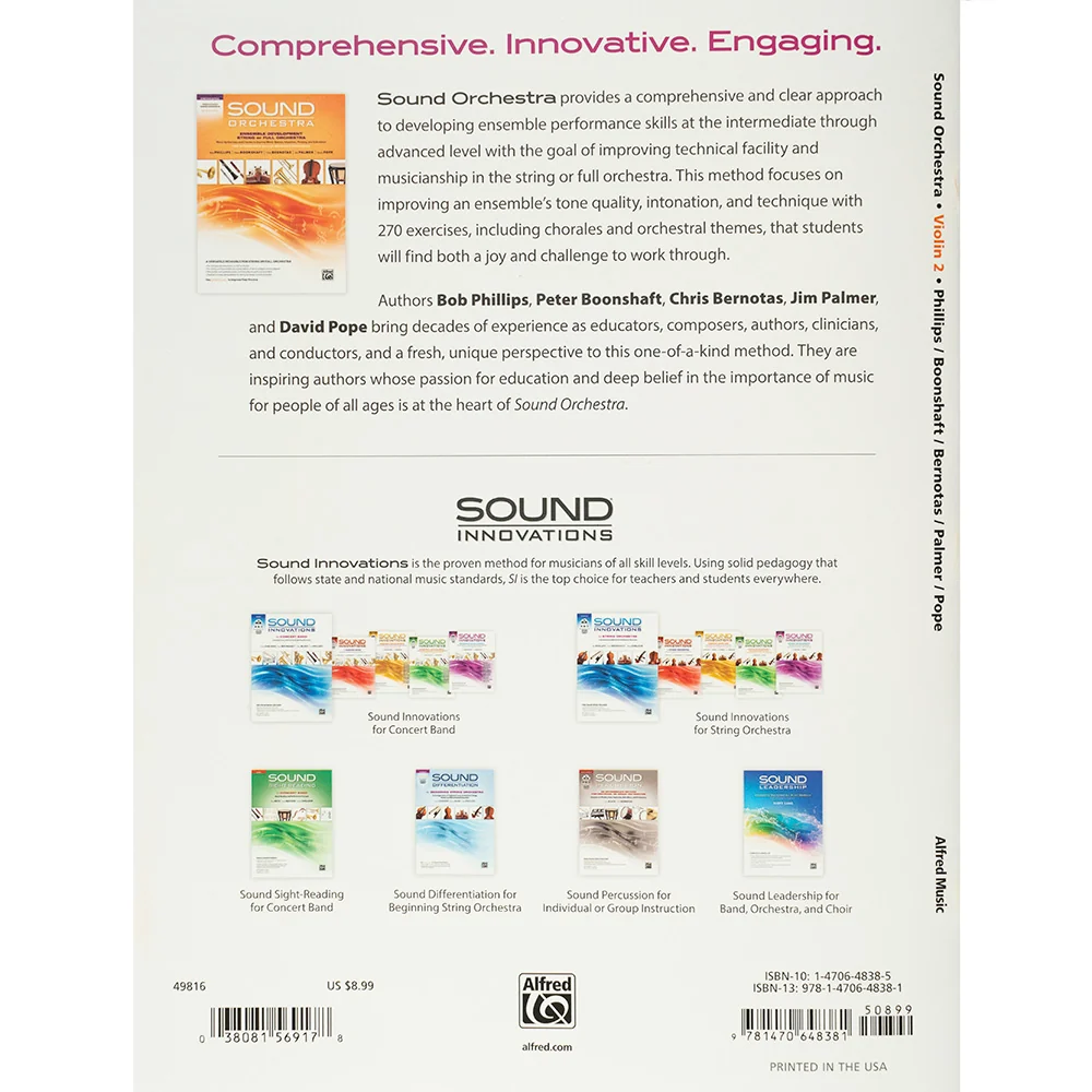 Sound Orchestra - Ensemble Development for Intermediate to Advanced Ensembles - Violin 2 - Image 2