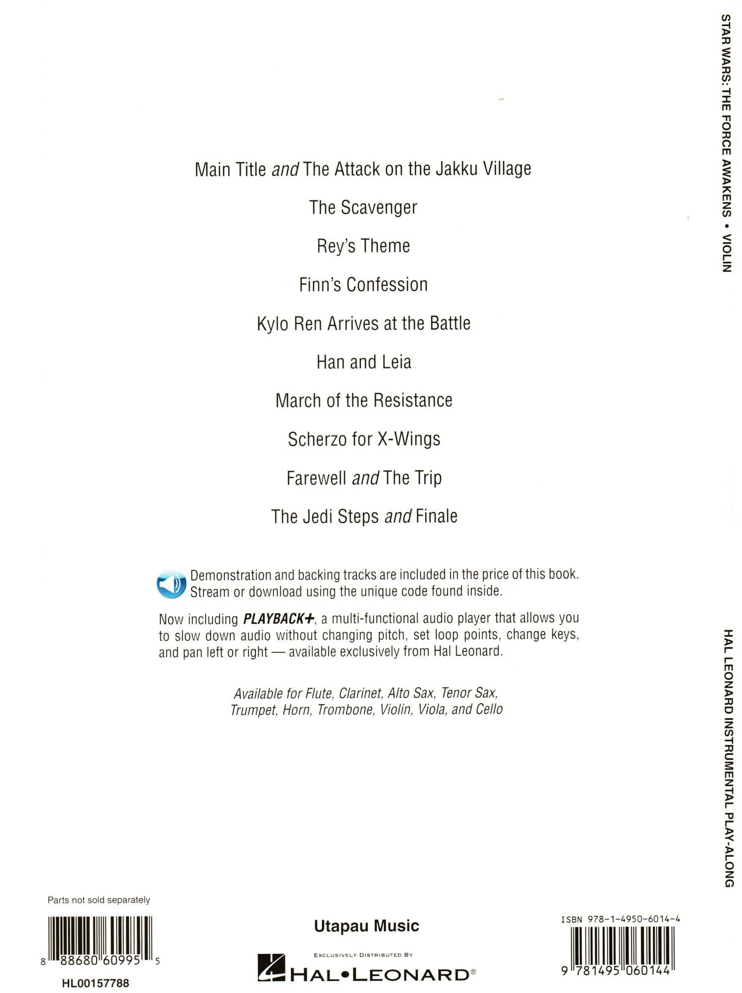 Star Wars: The Force Awakens - for Violin - with Audio Accompaniment - Hal Leonard - Image 4