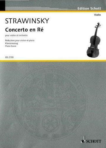 Stravinsky, Igor - Violin Concerto in D - Violin and Piano - Schott