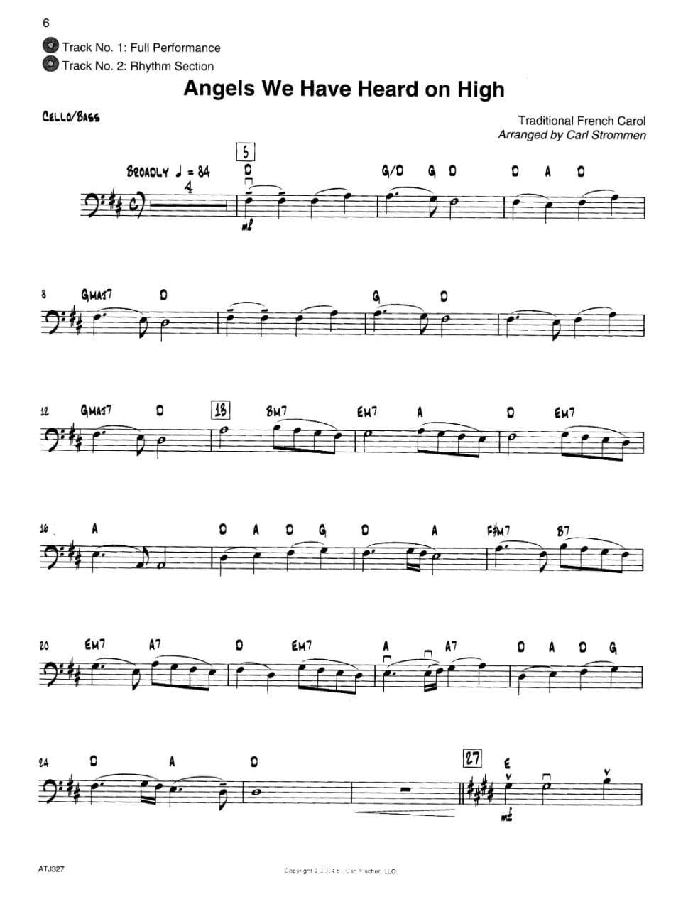 Strommen/Rosen - Swing Into Christmas For Cello and Bass Published by Carl Fischer - Image 3