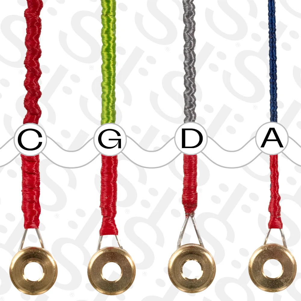 Super-Sensitive Red Label Cello String Set - 3/4 Size - Medium Gauge - Image 2