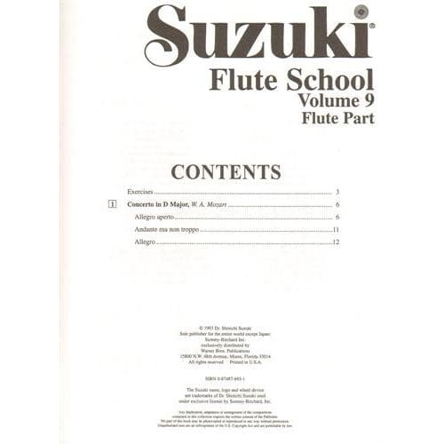 Suzuki Flute School, Volume 9 - Image 2