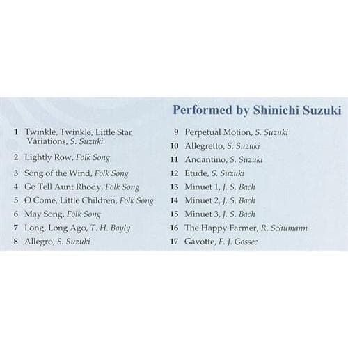 Suzuki Violin School CD, Volume 1, Performed by Suzuki - Image 2