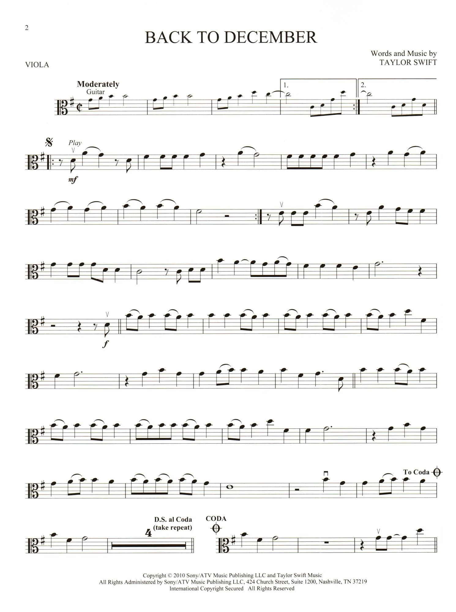 Taylor Swift Instrumental Play-Along - 2nd Edition - for Viola with Audio Accompaniment - Hal Leonard - Image 3