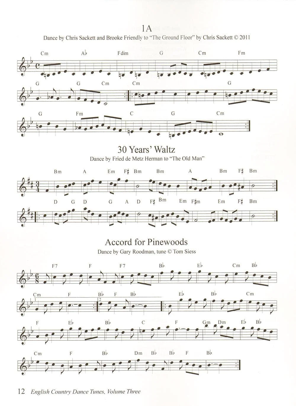 The Barnes Book of English Country Dance Tunes - Volume 3 - Image 3