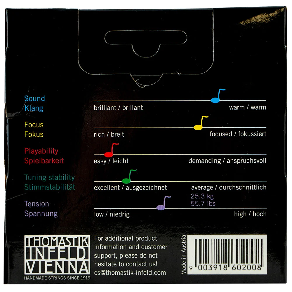 Thomastik-Infeld Vision Solo Viola String Set - 15"-16.5" Size - Medium Gauge - Image 2