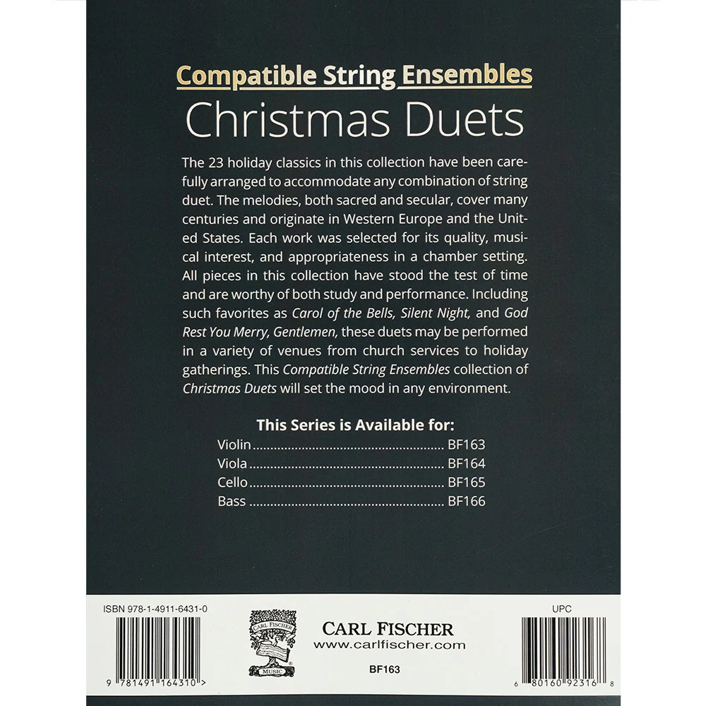 Todd Parrish - Compatible String Ensembles: Christmas Duets 23 Easy- to Medium-Level Holiday Arrangements for Any Combination of String Instruments Violin - Image 2
