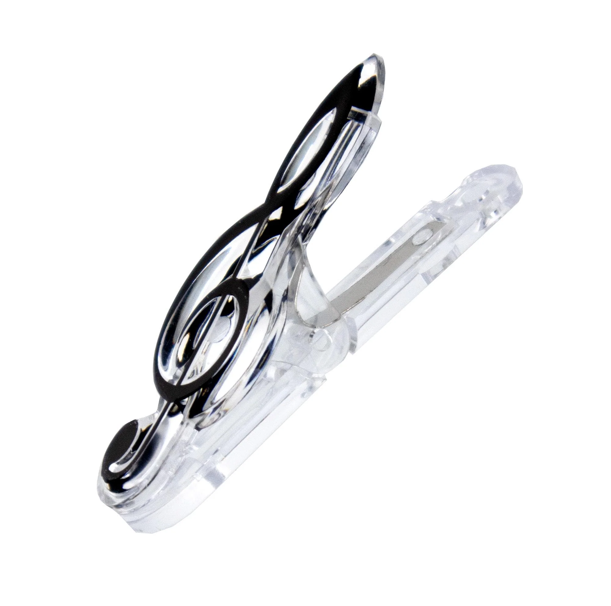 Treble Clef Music Clip - Black - Image 2