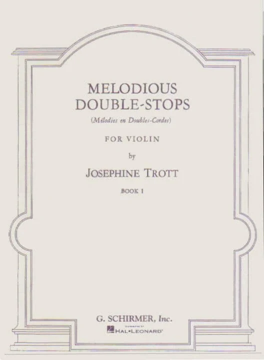 Trott - Melodious Double-Stops, Book 1 - Violin - published by G Schirmer