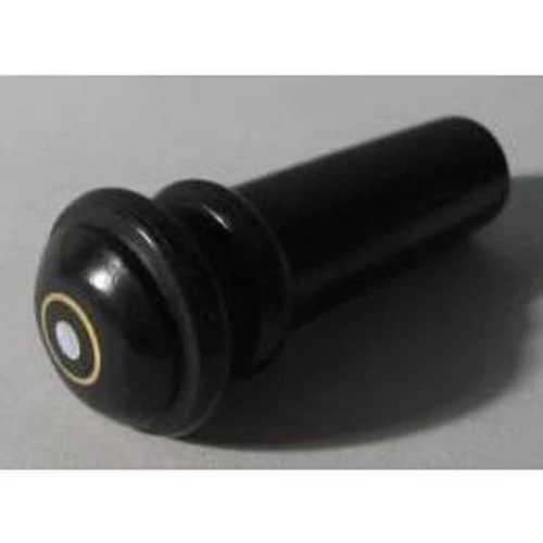 Standard Ebony Violin Endpin with Gold Ring and Pearl Inlay - Image 4