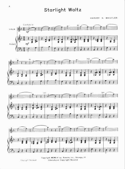First Solo Album for Violin - Violin and Piano - arranged and edited by Harvey Whistler - Rubank - Image 3