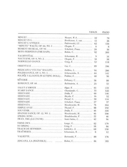 Violin Pieces the Whole World Plays - Violin and Piano - edited by Albert E Wier - Embassy Music - Image 3