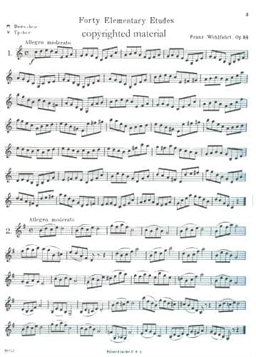 Franz Wohlfahrt - 40 Elementary Etudes for Violin, Op 54 - Violin - Schirmer - Image 2