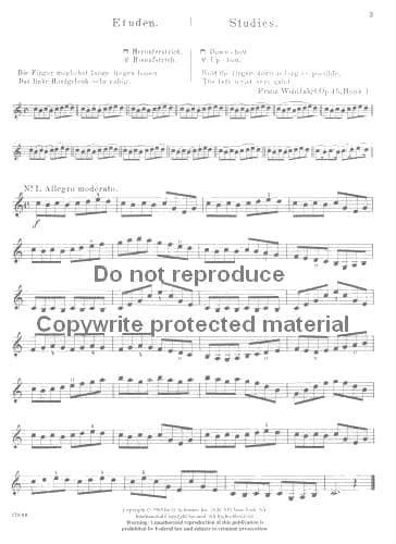 Franz Wohlfahrt - 60 Etudes for Violin, Op 45 Book 1 - Violin - Blay - Schirmer - Image 3