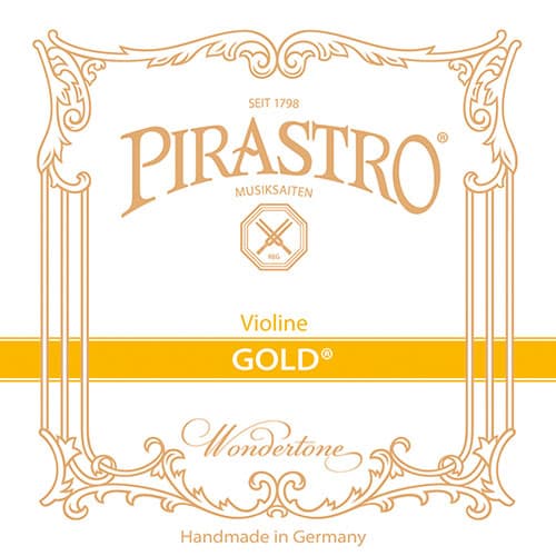 Pirastro Wondertone Gold Violin G-String - 4/4 Size - Medium Gauge