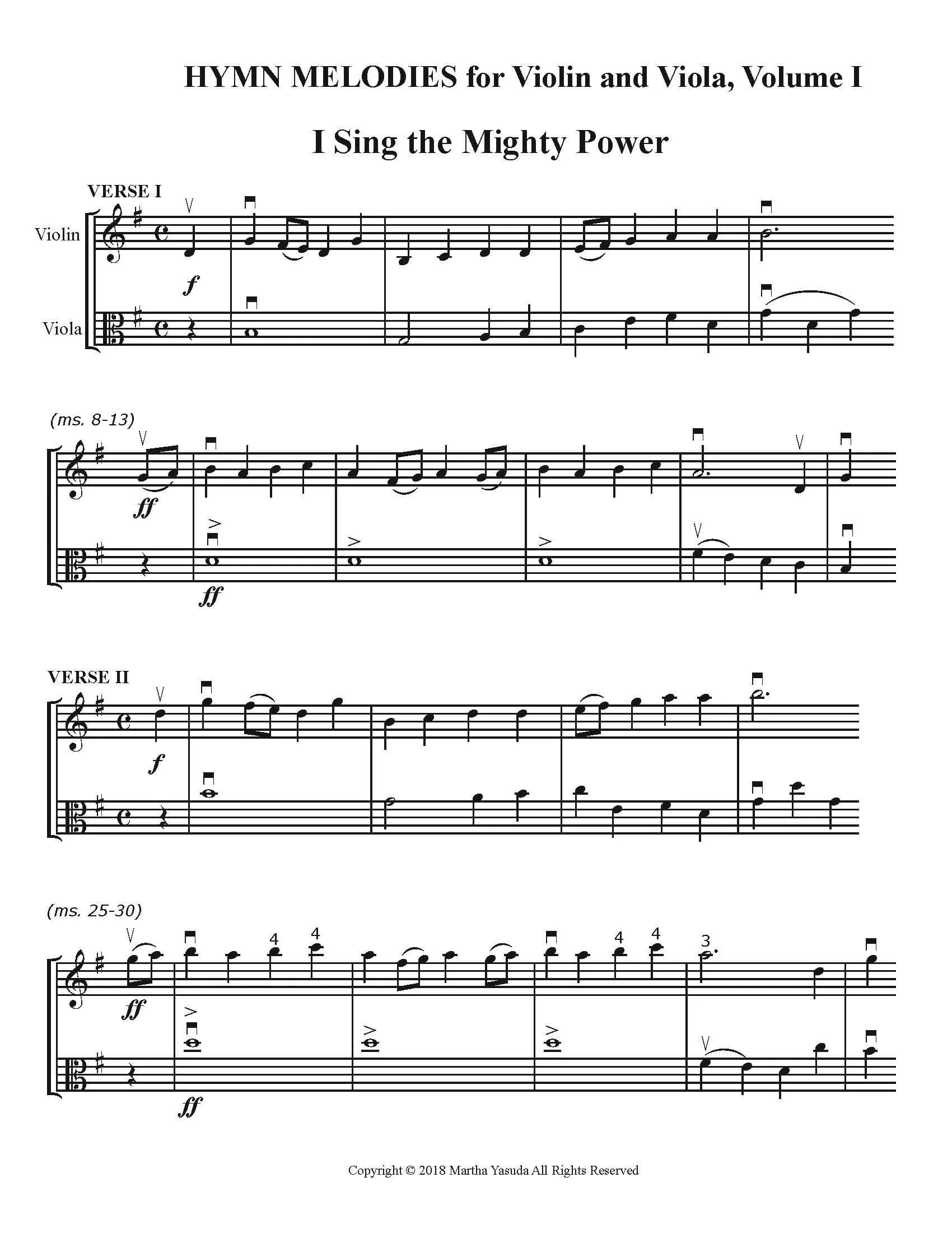 Yasuda Hymn Melodies Violin & Viola Vol 1 Digital - Image 3
