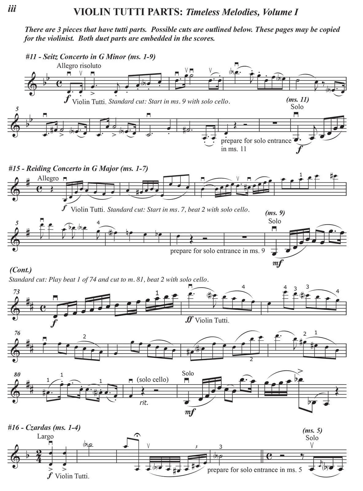 Yasuda, Martha - Timeless Melodies For Violin and Cello, Volume 1 - Digital Download - Image 4